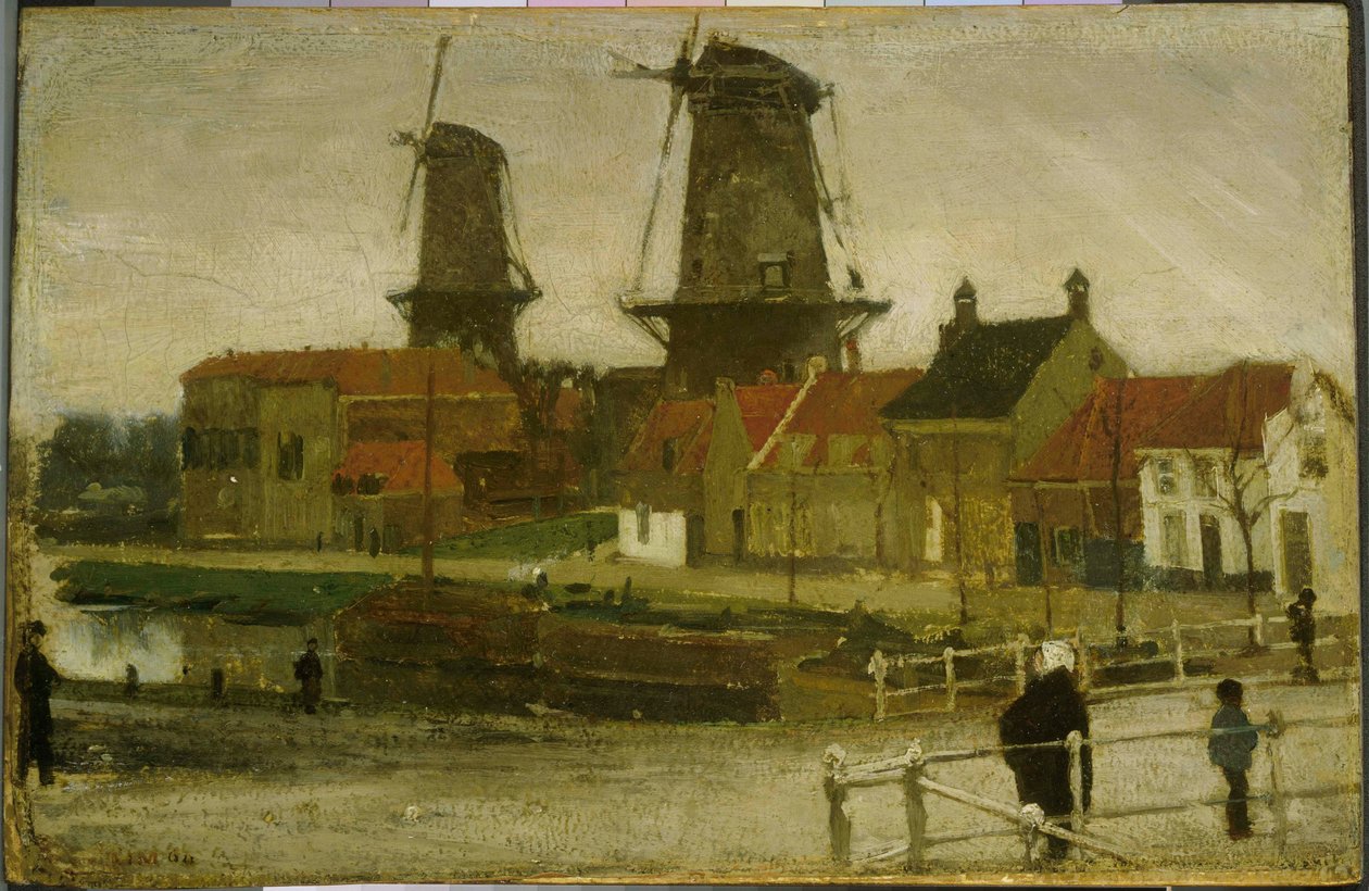 Eine Ecke von Den Haag von Matthijs Maris