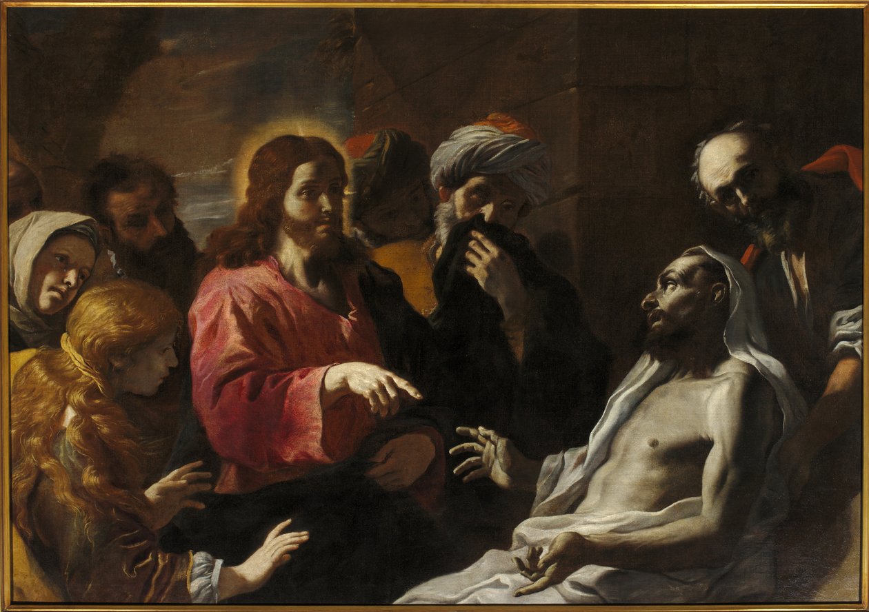 Auferstehung des Lazarus von Mattia (1613 99) Preti