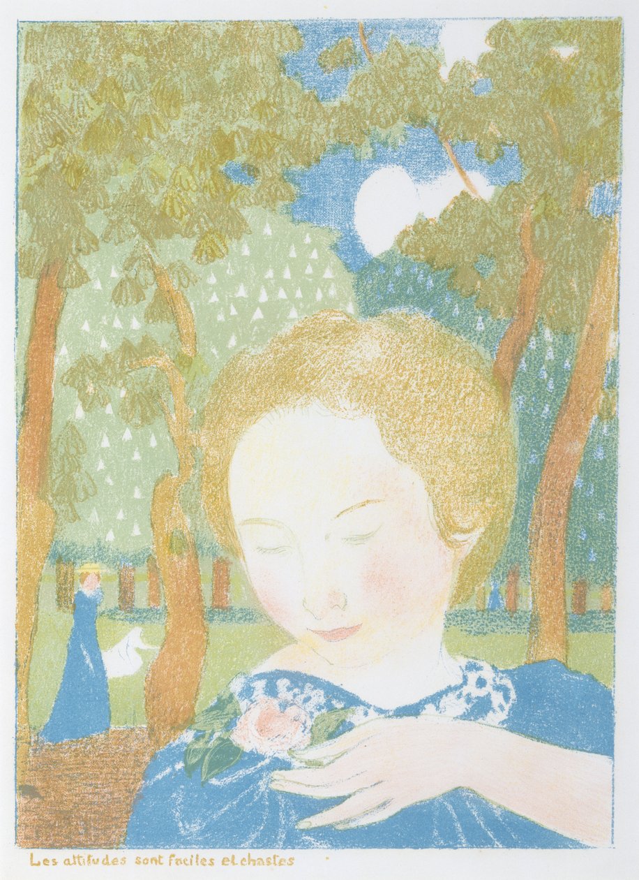 Haltungen sind einfach und keusch aus der Serie Liebe, veröffentlicht 1895 von Maurice Denis