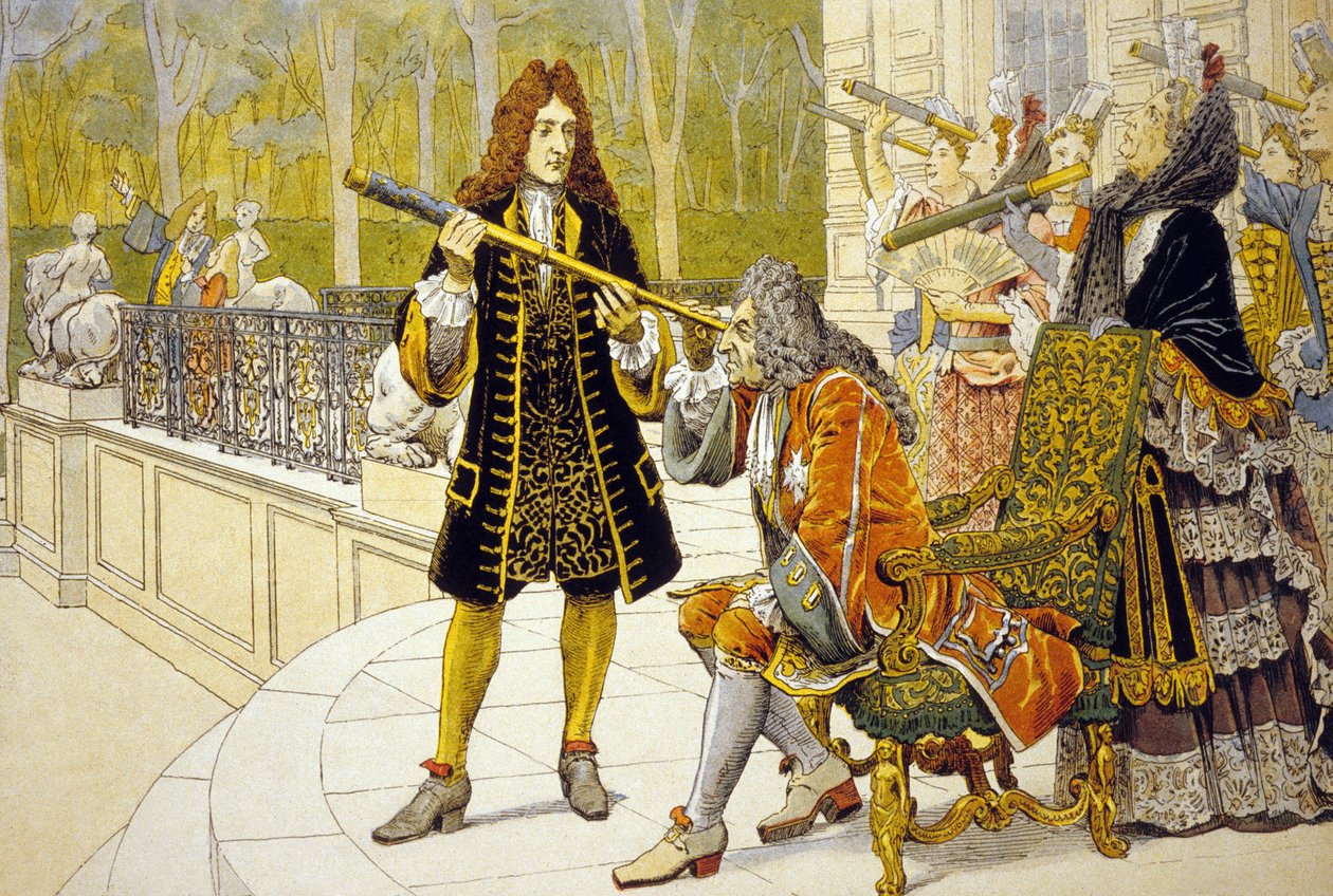 Louis XIV und Jacques Cassini von Maurice Leloir