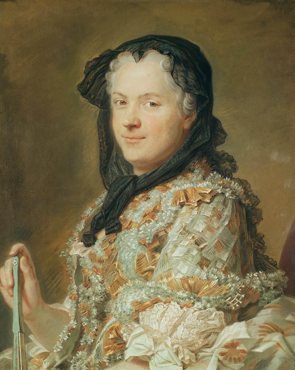 Porträt von Maria Leszczynska, Königin von Frankreich und Navarra, 1744-48 (Pastell) von Maurice Quentin de La Tour