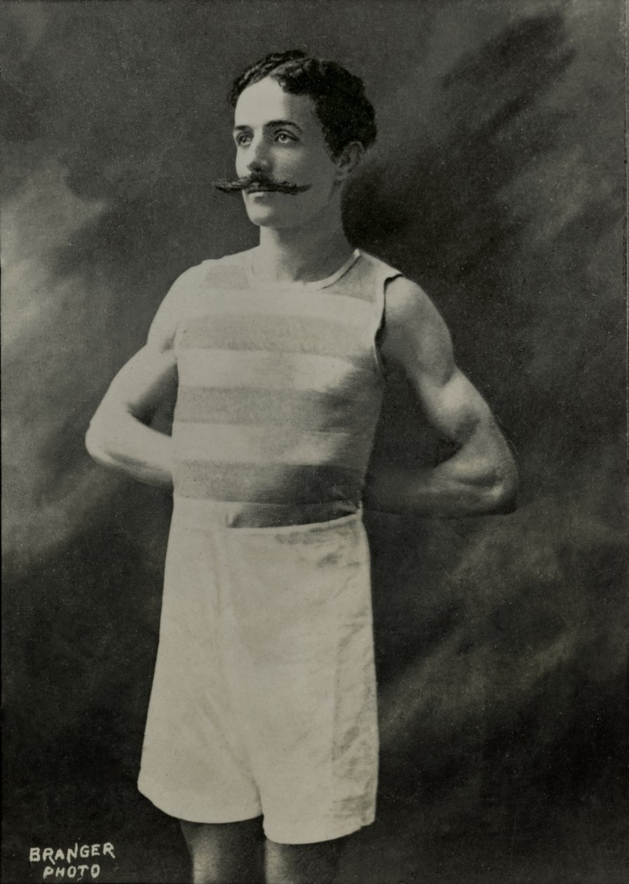 Porträt des französischen Läufers Louis De Fleurac von Maurice-Louis Branger