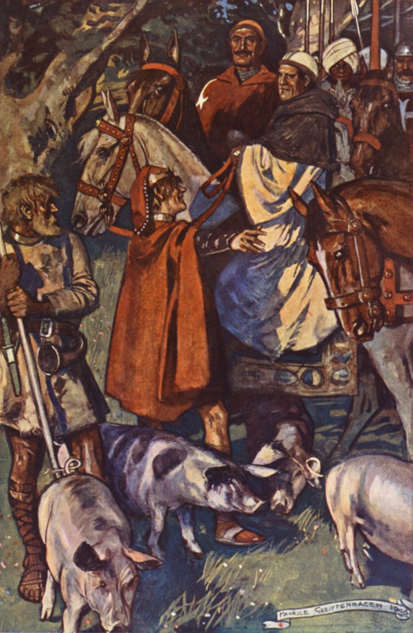 Illustration für Ivanhoe von Sir Walter Scott von Maurice (after) Greiffenhagen