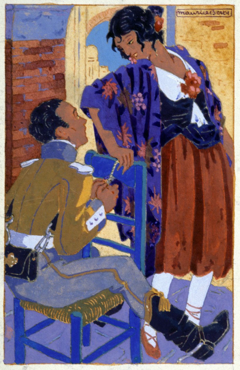 Don Jose und Carmen, ca. 1930 von Maurice Berty