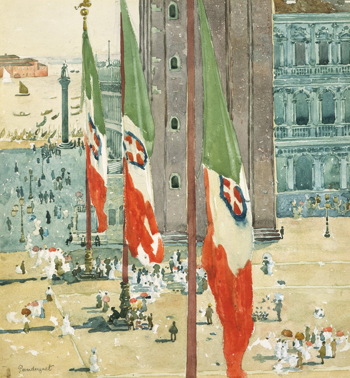 Piazza di San Marco, ca. 1898-99 von Maurice Brazil Prendergast