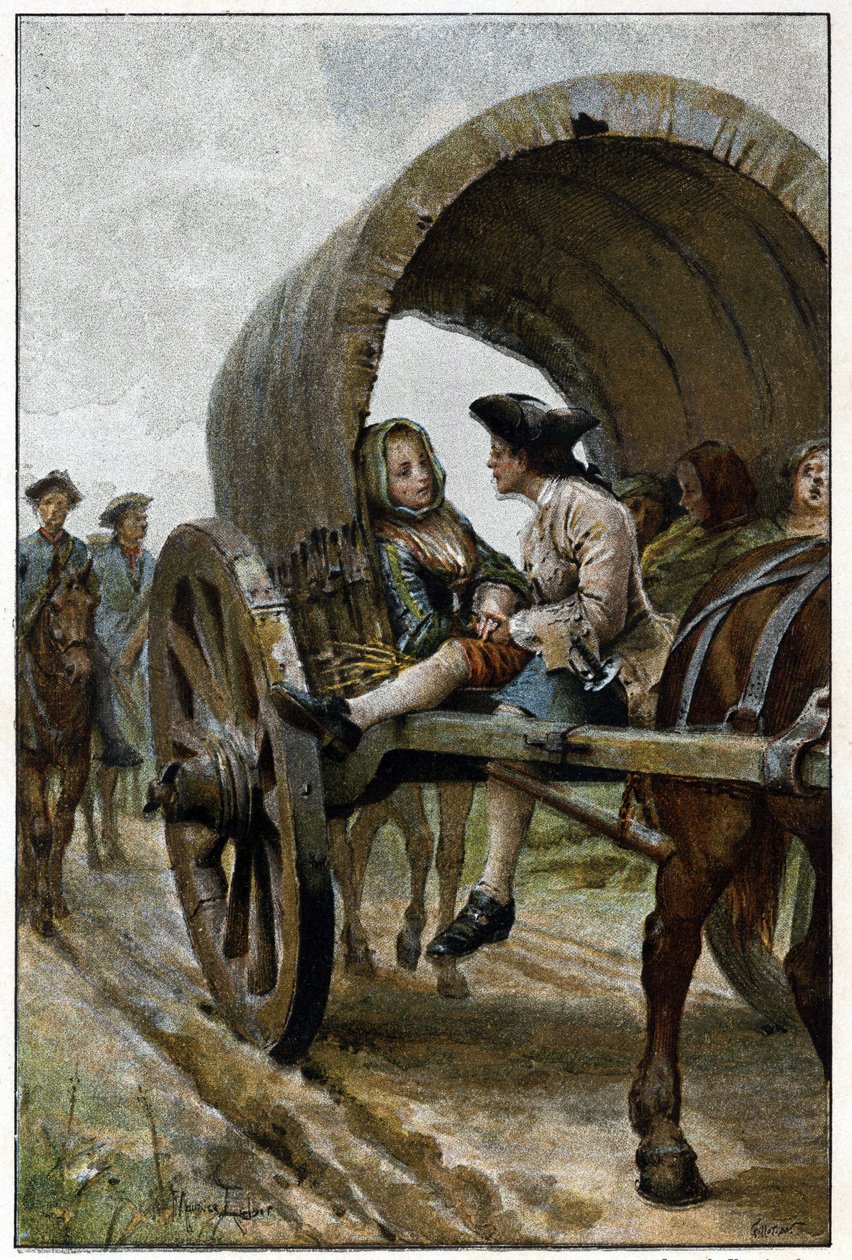Auf dem Weg nach Havre - in „Histoire de Manon Lescaut et du chevalier Des Grieux“ von L