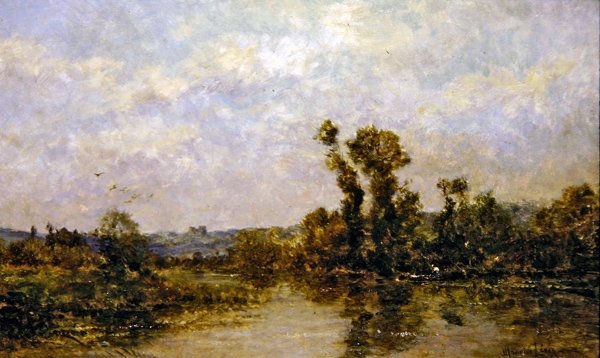 Petit bras de la Seine à Etiolles von Maurice Levis
