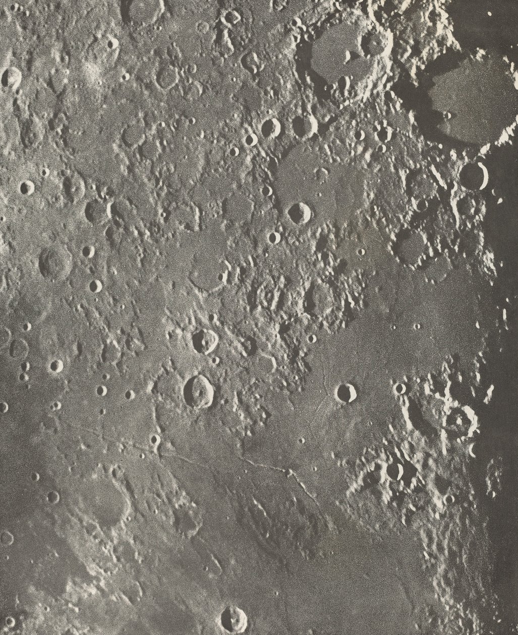 Photographie Lunaire Albategnius - Triesnecker - Manilius, 1903 von Maurice Loewy