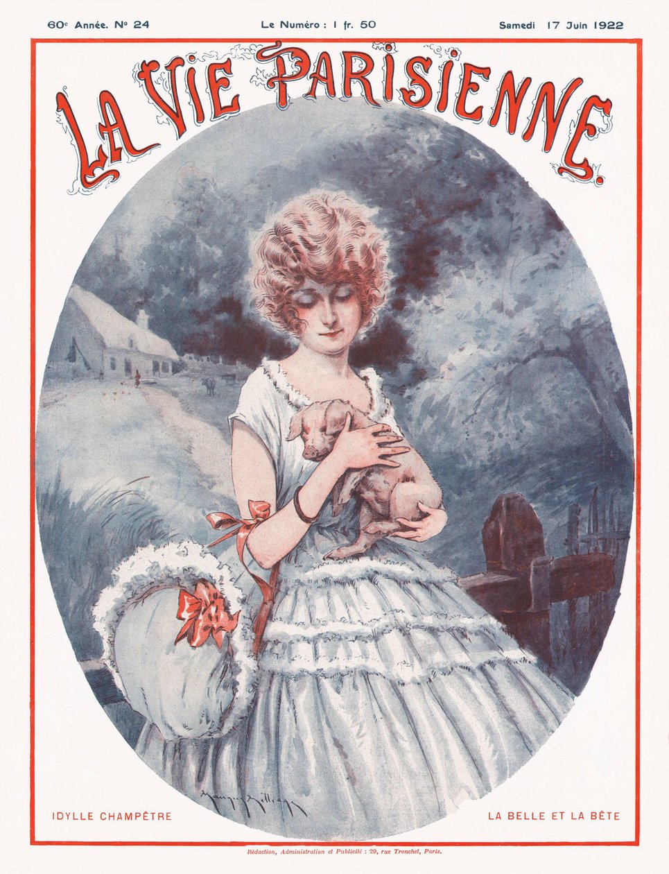 La Vie Parisienne Magazincover, 1922 von Maurice Millière