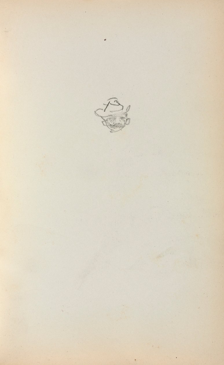 Italienisches Skizzenbuch: Kopf eines Mannes (Seite 223) von Maurice Prendergast