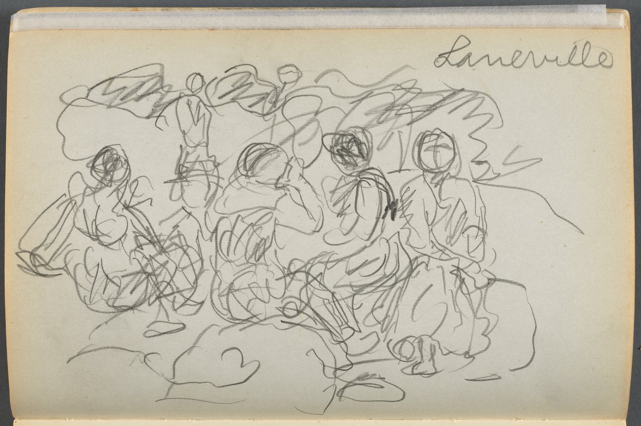 Skizzenbuch - Das Granitküstenhotel, Rockport, Seite 062: "Laneville" von Maurice Prendergast