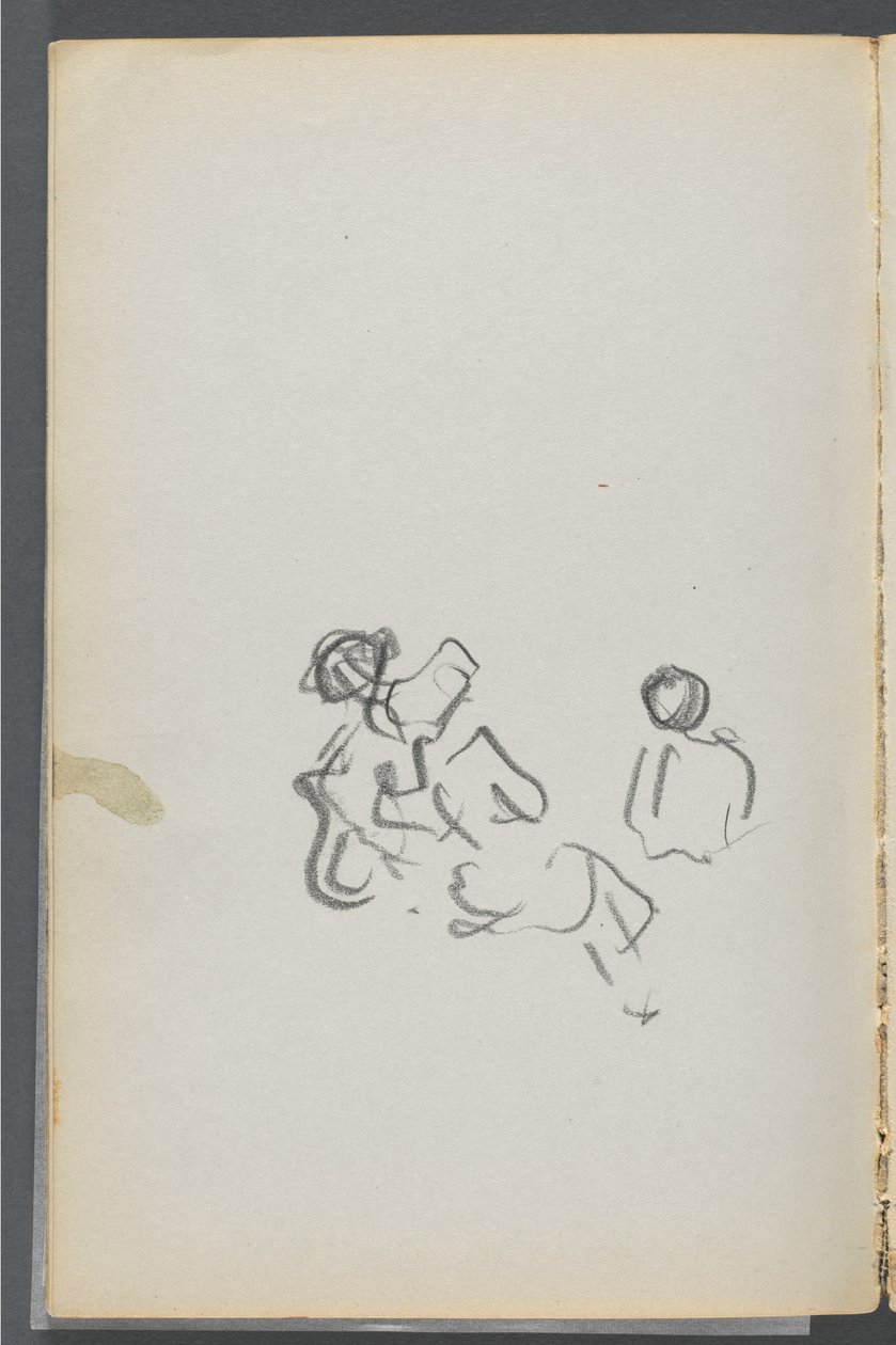 Skizzenbuch, The Dells, Nr. 127, Seite 054: Figuren von Maurice Prendergast