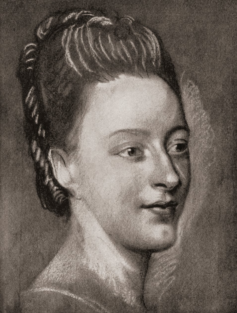 Isabelle de Charrière, von La Tour, veröffentlicht 1920 von Maurice Quentin de la (after) Tour