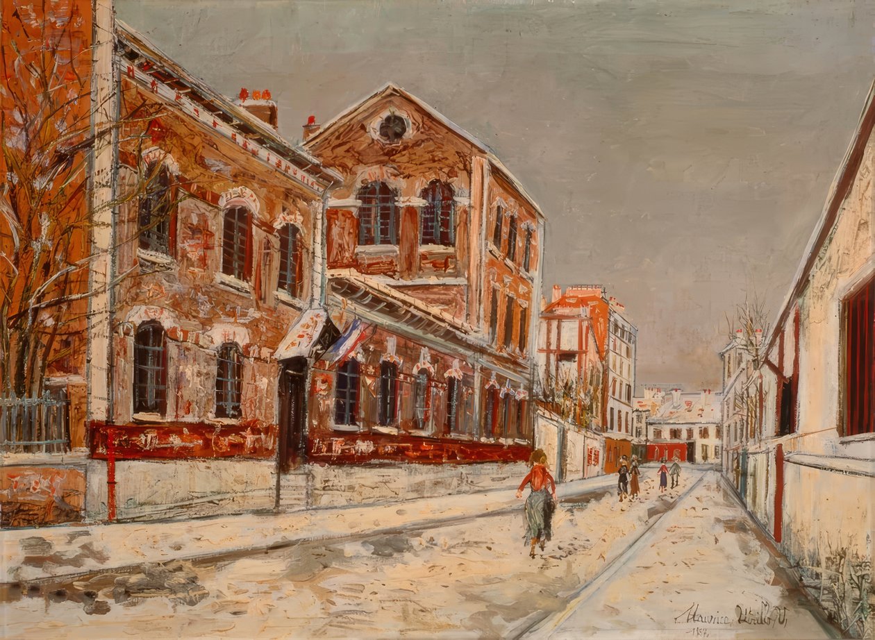 Eine Schule im Vorort von Maurice Utrillo