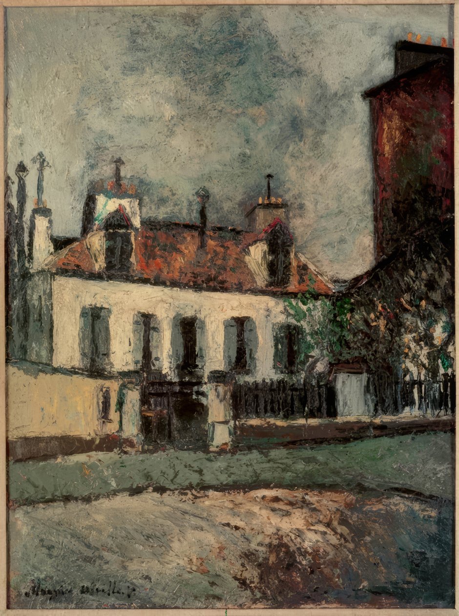 Vorstadt von Paris von Maurice Utrillo
