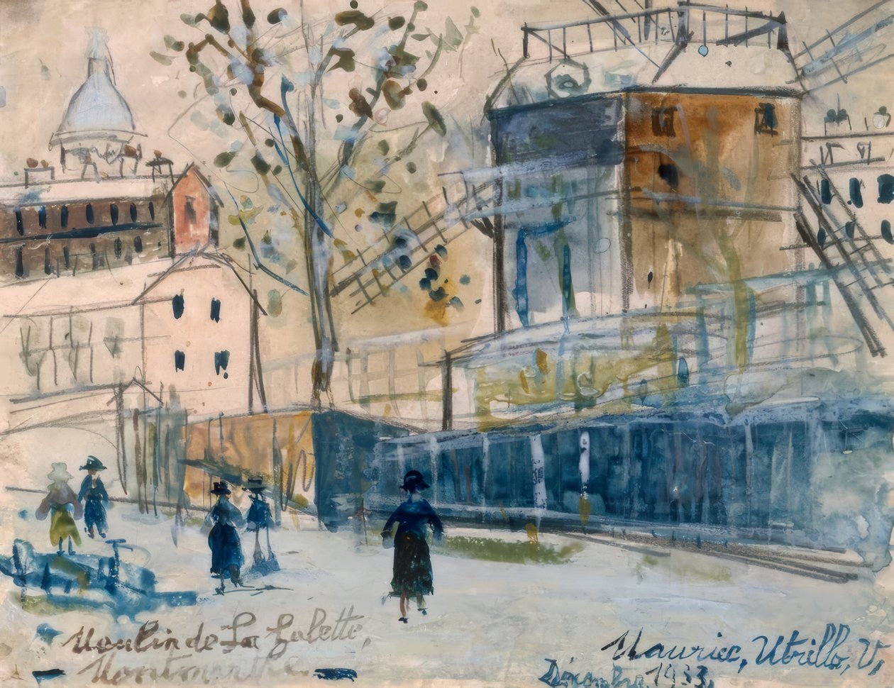 Moulin de la Galette von Maurice Utrillo