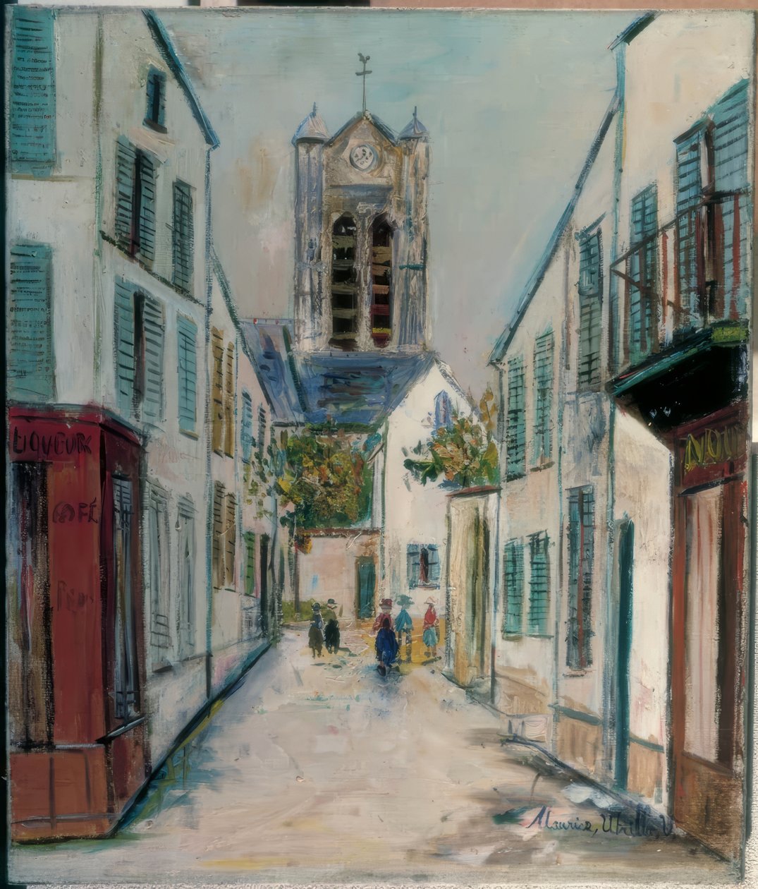 Pariser Straße von Maurice Utrillo