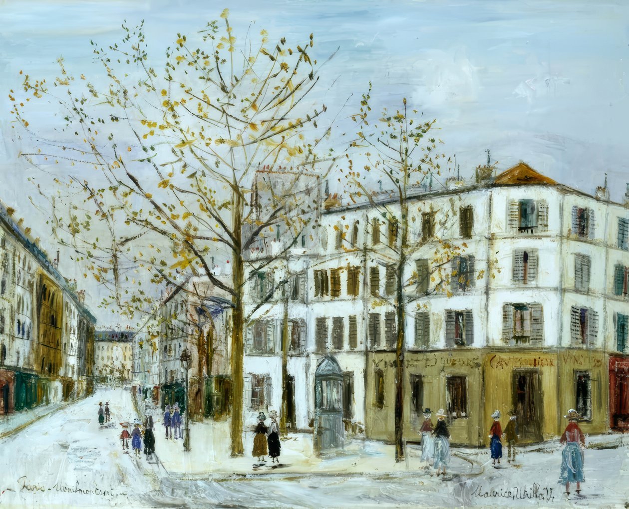 Rue Ménilmontant von Maurice Utrillo
