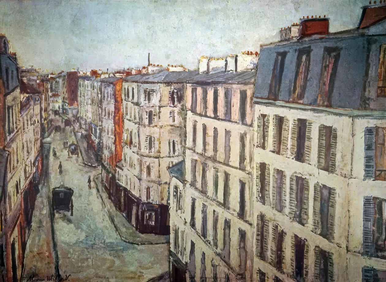 Rue de la Jonquière von Maurice Utrillo
