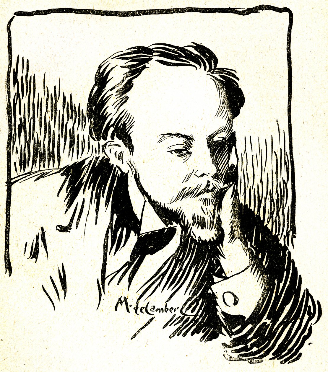 Gustave Le Rouge, ca. 1899 von Maurice Walter Edmond de Lambert