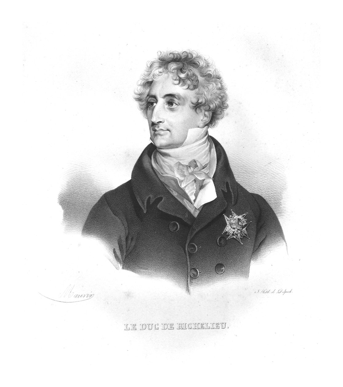 Armand-Emmanuel de Vignerot du Plessis, 1820er Jahre von Maurin