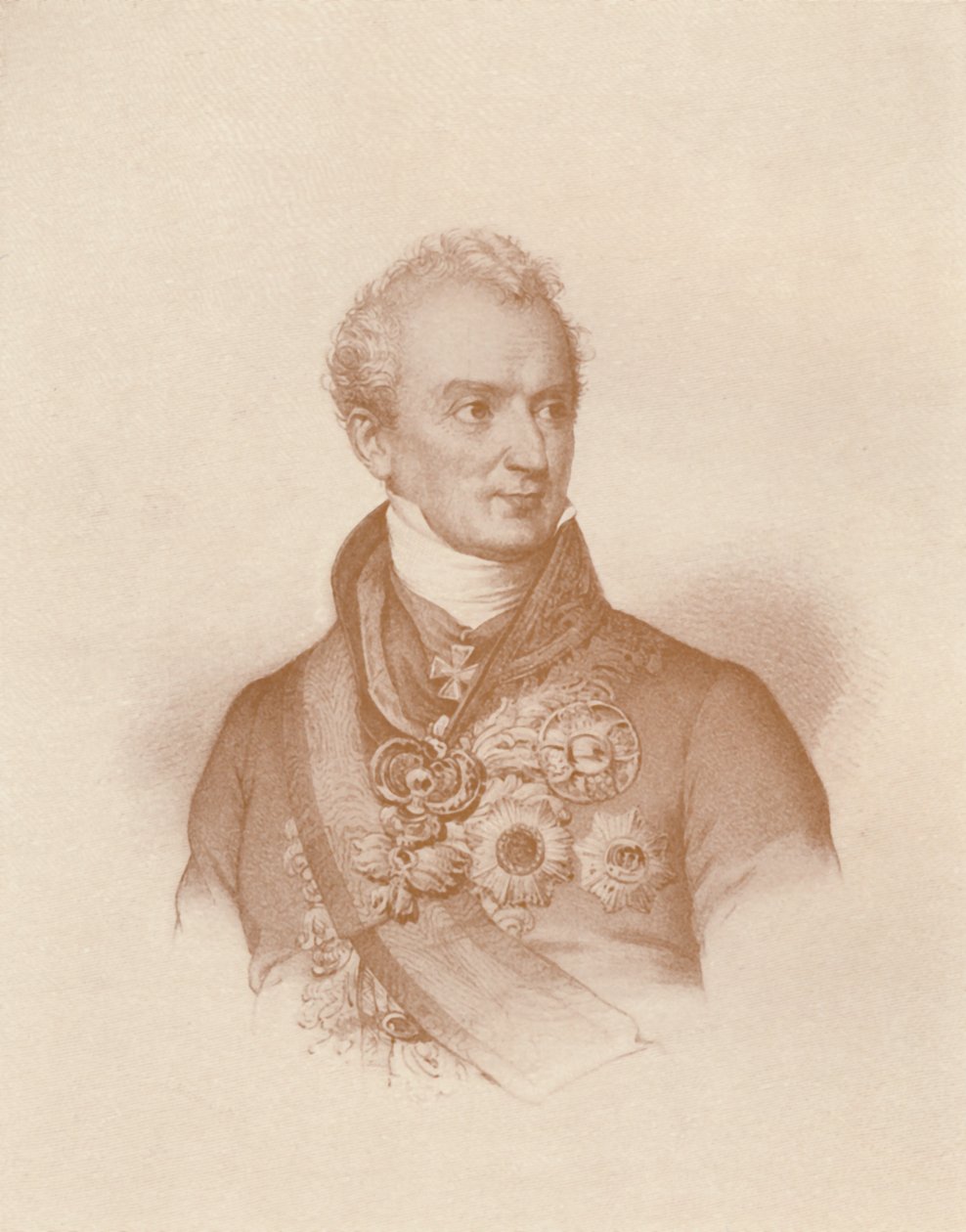 Fürst Clemens Wenzel Nepomuk Lothar von Metternich-Winneburg, ca. 1830, 1896 von Maurin