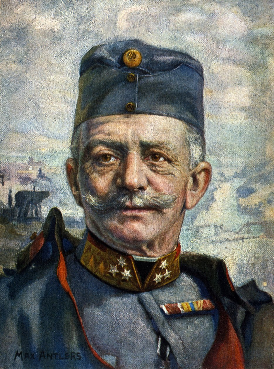 Porträt von Conrad von Hotzendorf (1852-1925), Feldmarschall der österreichisch-ungarischen Armee (Zeichnung) von Max Antlers