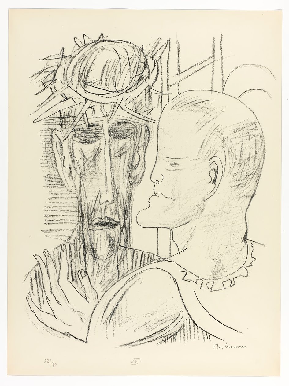 Christus und Pilatus, Platte 15 aus Day and Dream von Max Beckmann