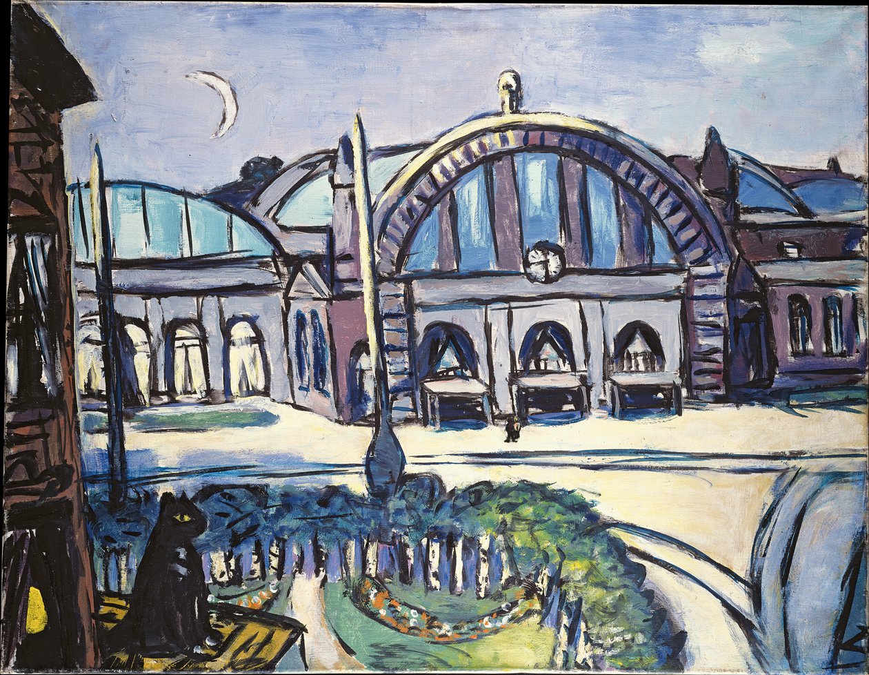 Frankfurter Hauptbahnhof von Max Beckmann