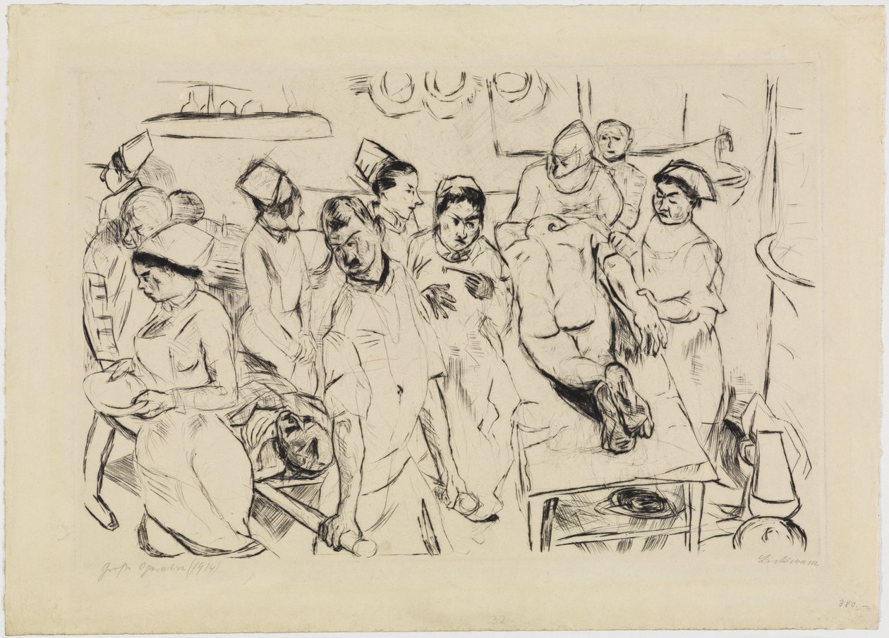Große Operation von Max Beckmann