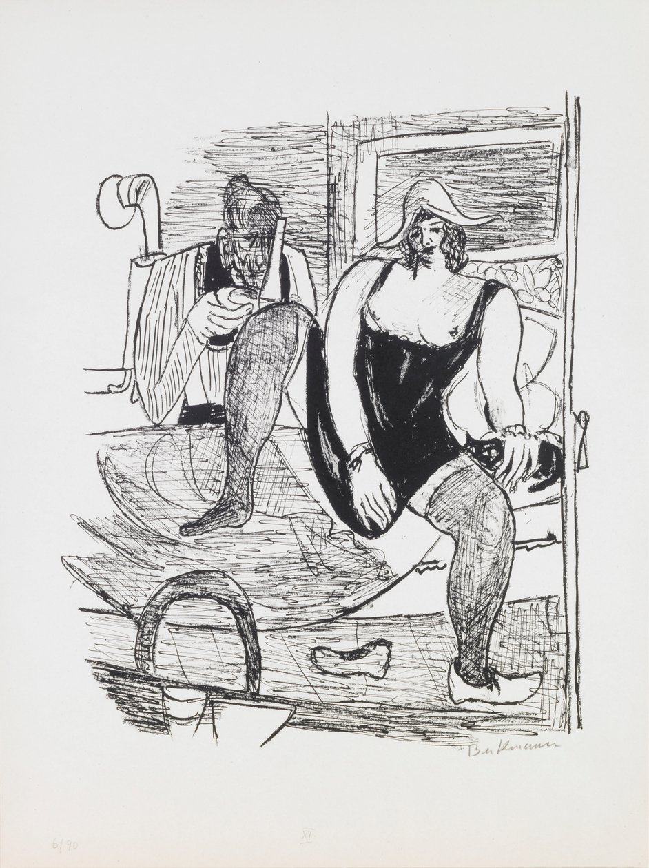 Morgen, Platte 11 aus dem Portfolio „Tag und Traum“ von Max Beckmann