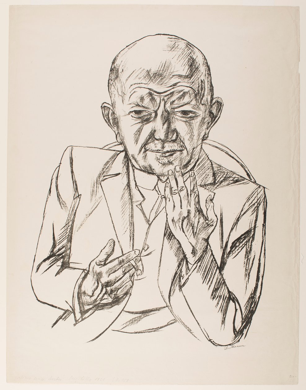 Porträt von Dr. Weidner von Max Beckmann