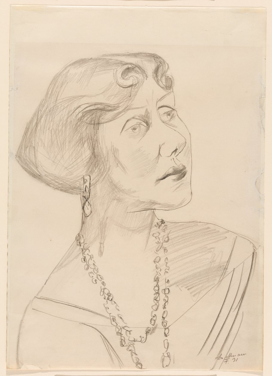 Porträt von Lilly von Schnitzler von Max Beckmann