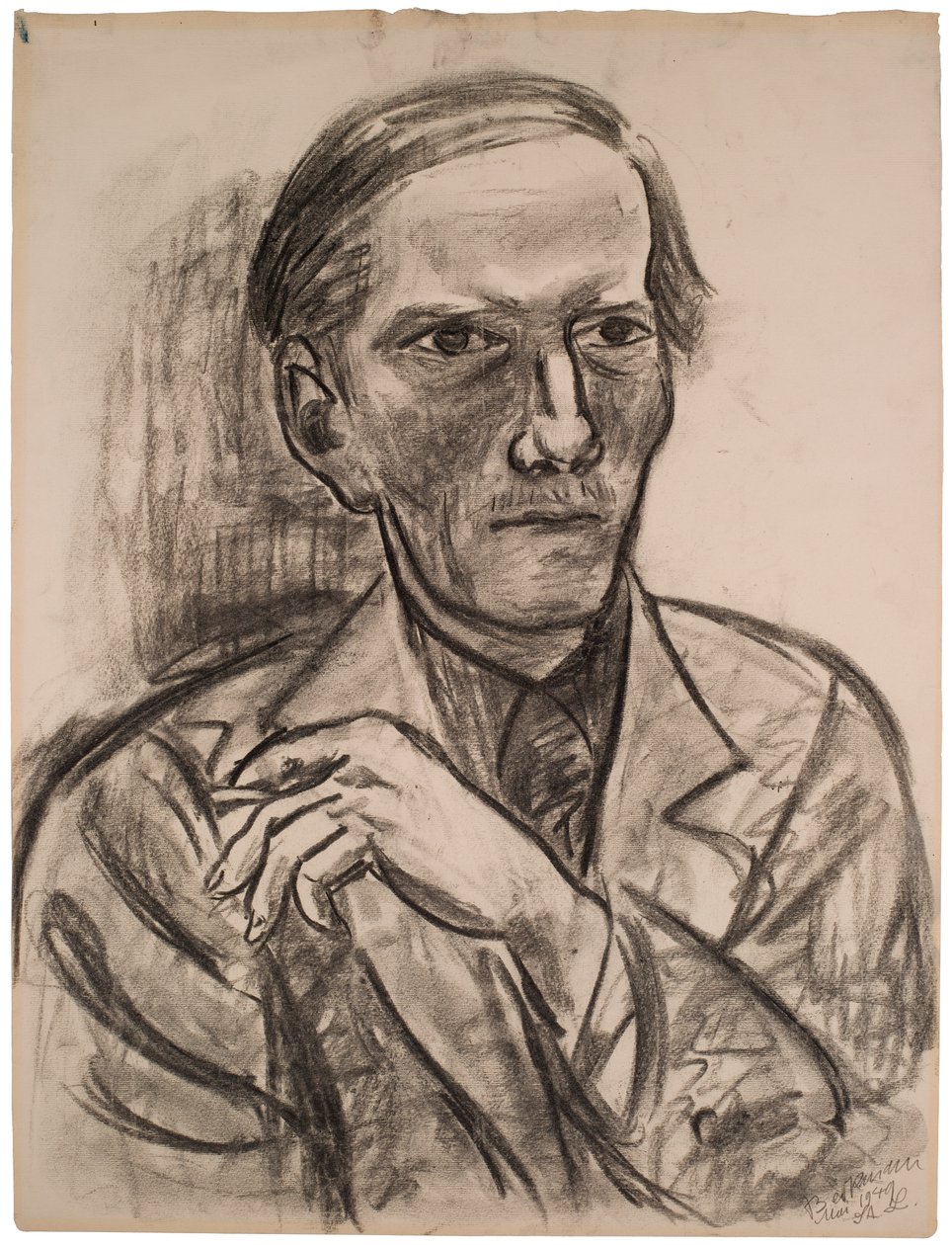 Skizze zum „Porträt von Fred Conway“ von Max Beckmann