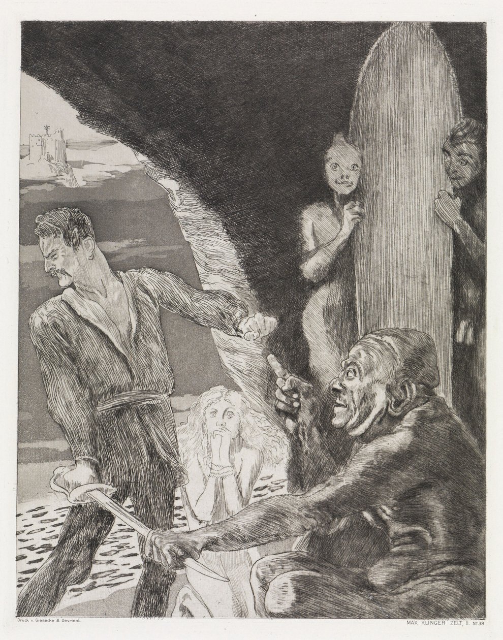 Bedingung (Zelt, Opus XIV, 2. Teil, Nr. 38) von Max Klinger