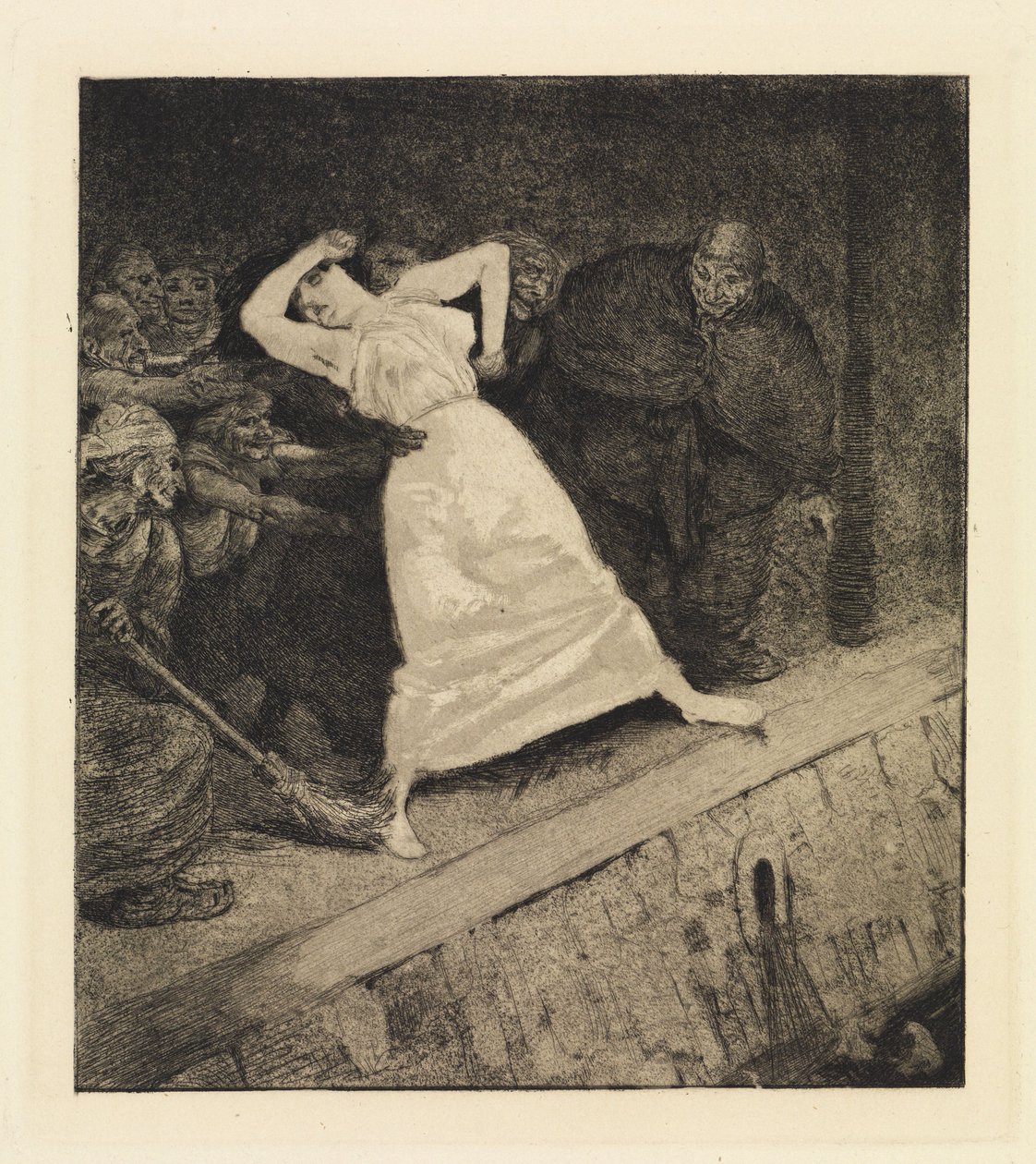 In die Gosse! (Ein Leben, Opus VIII, Blatt 10) von Max Klinger