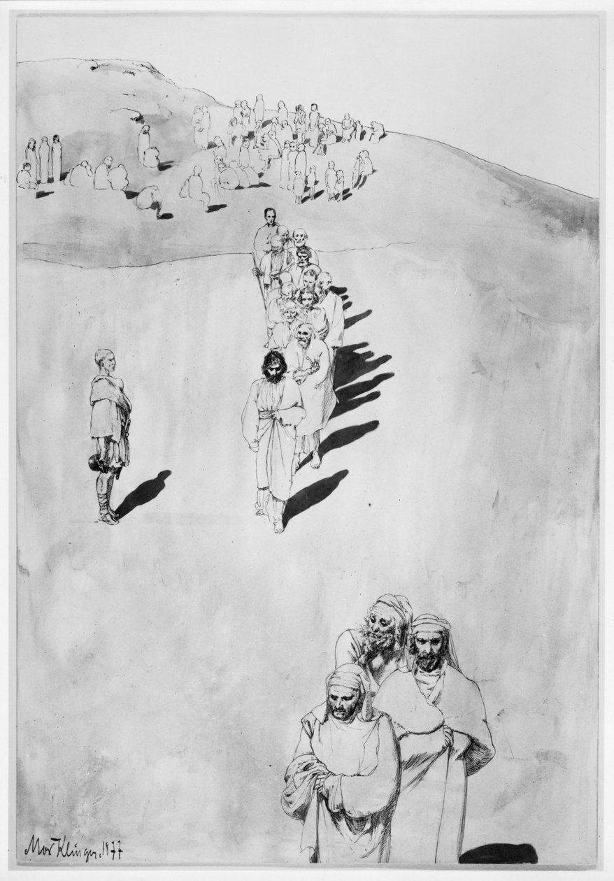 Rückkehr von der Bergpredigt von Max Klinger