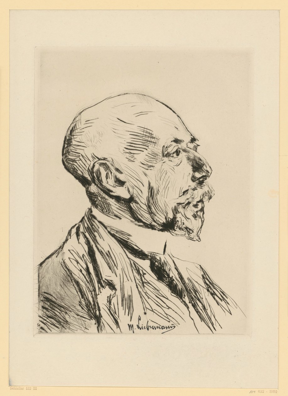 Porträt Professor Adolph Goldschmidt von Max Liebermann