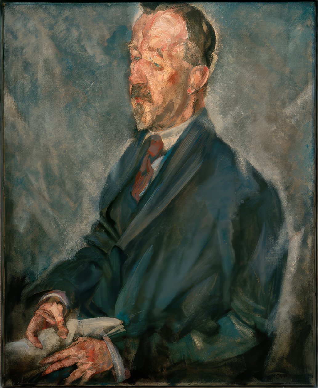 Max Oppenheimer, "Heinrich Mann" von Max Oppenheimer