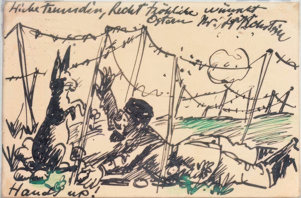 1. Weltkrieg Osterglückwunsch von Max Pechstein