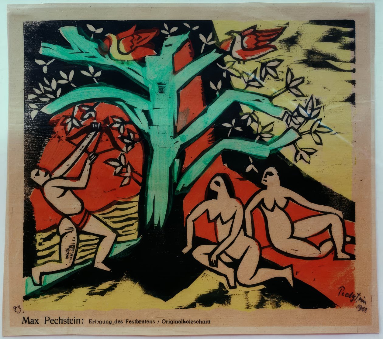 Erlegung des Festbratens von Max Pechstein