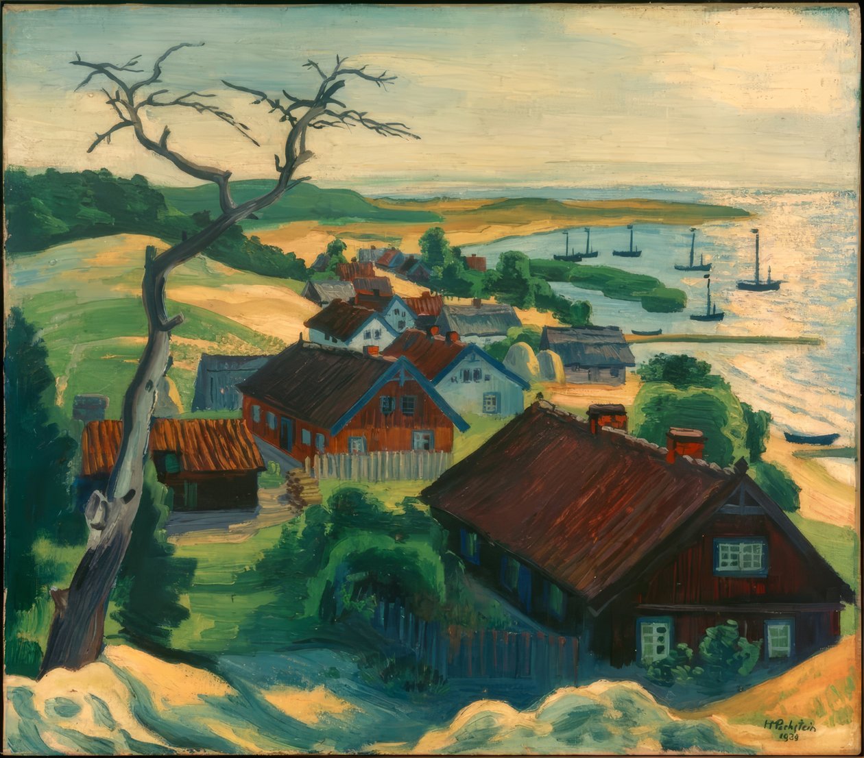 Morgen bei Purwin, Kurische Nehrung von Max Pechstein