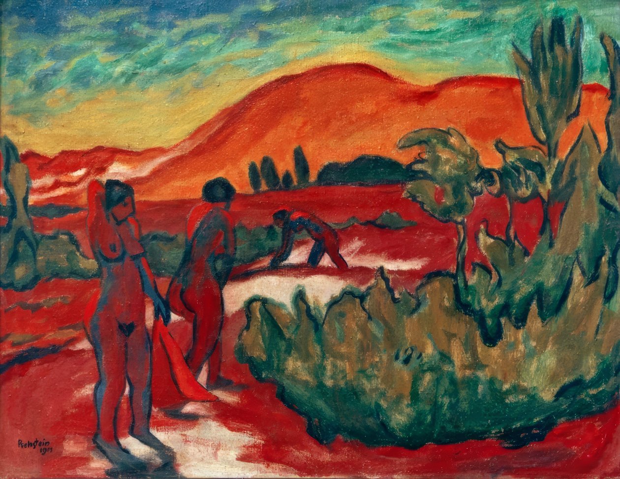 Sommer in den Dünen von Max Pechstein