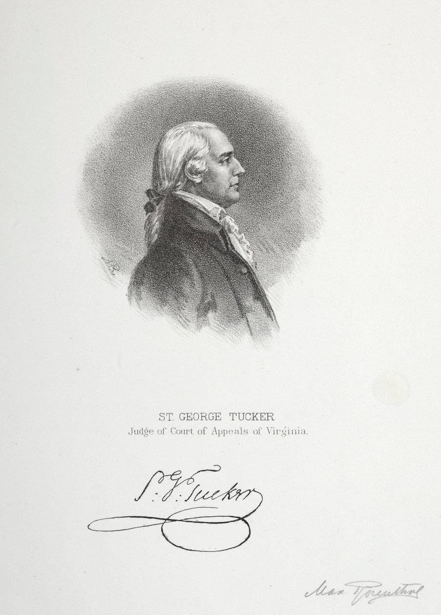 St. George Tucker, Richter des Berufungsgerichts von Virginia von Max Rosenthal