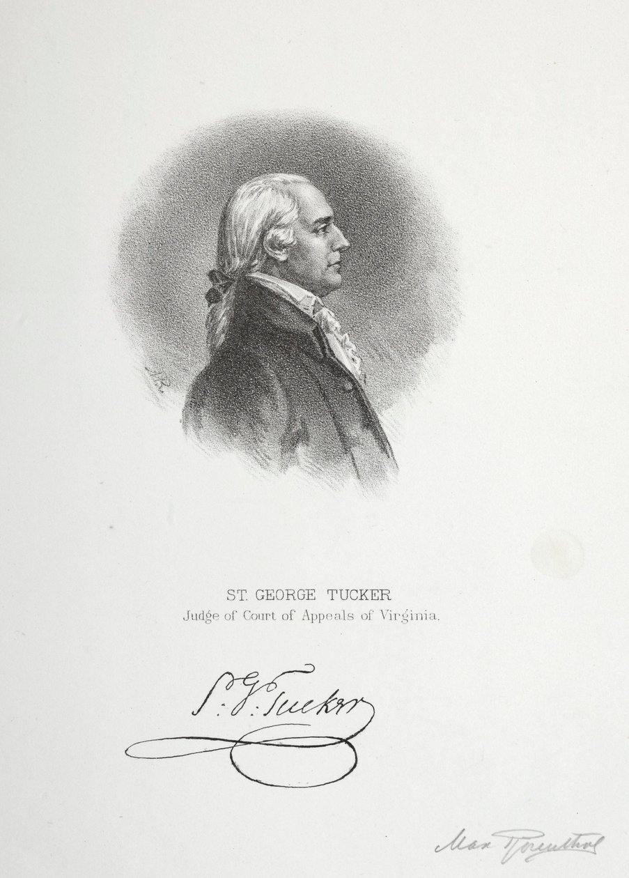 St. George Tucker, Richter am Berufungsgericht von Virginia von Max Rosenthal