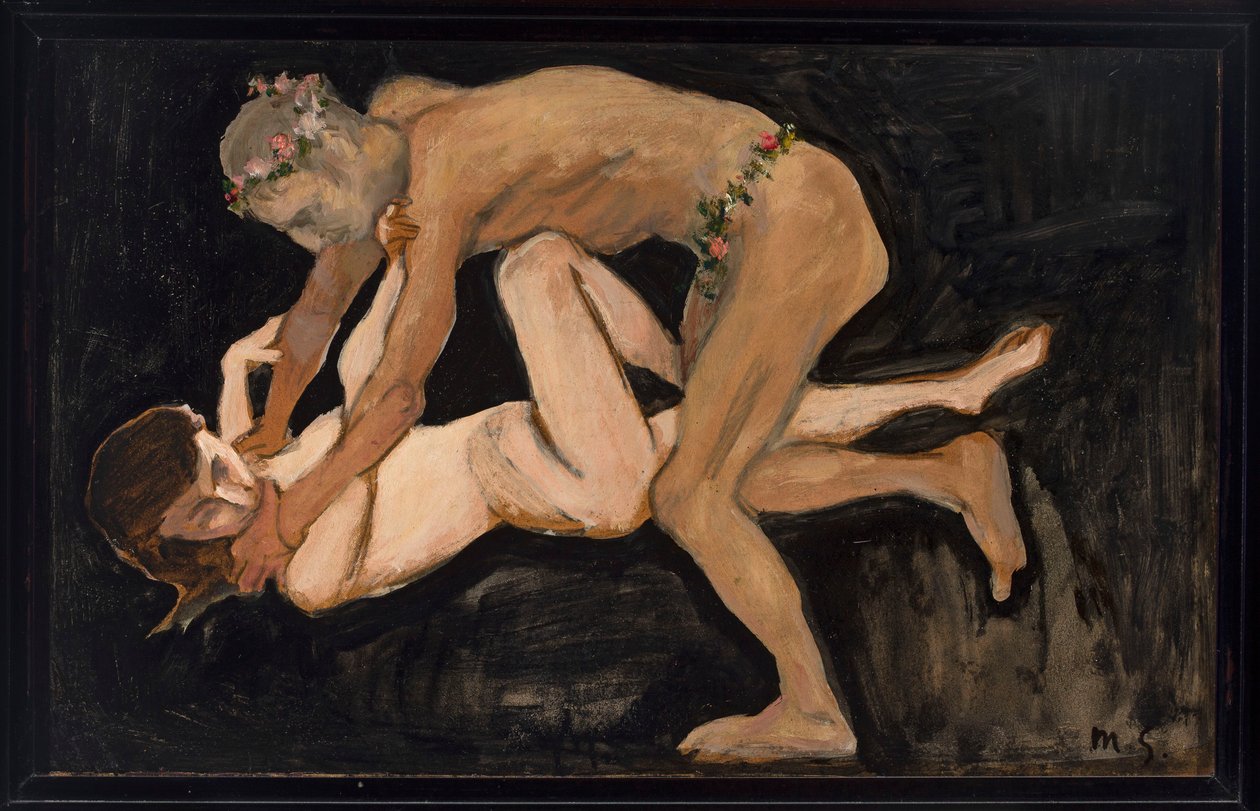 Faun und Mädchen von Max Slevogt