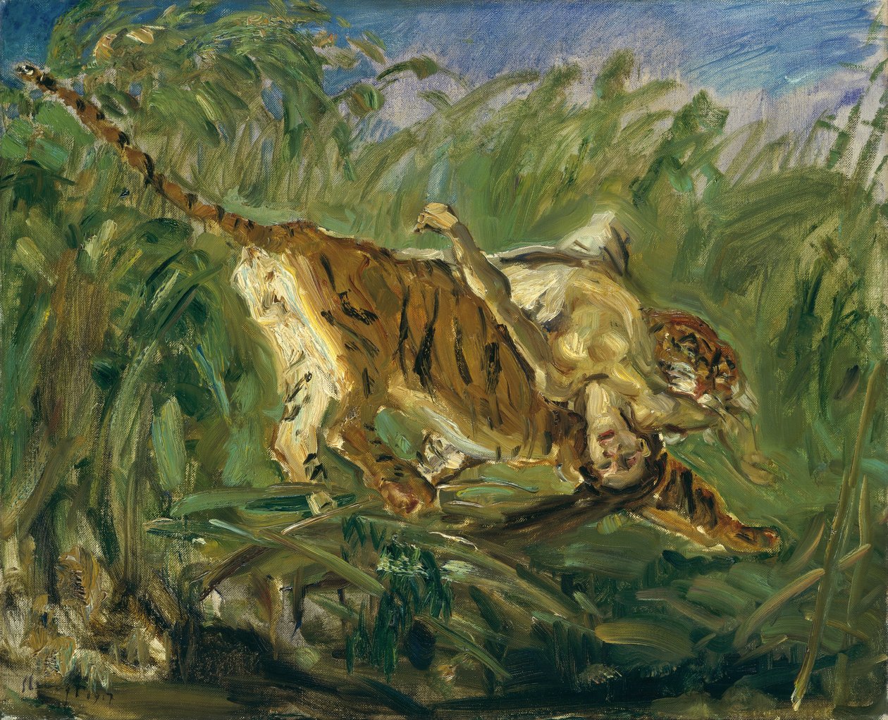 Tiger im Dschungel von Max Slevogt