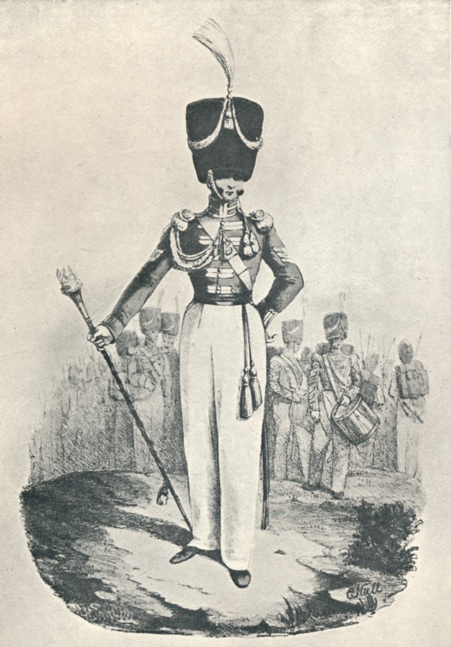 87. Regiment oder Royal Irish Fusiliers, Tambourmajor 1828, 1828, 1909 von Maxim Gauci