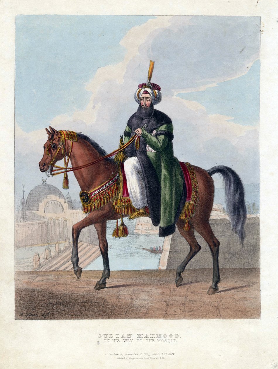 Porträt von Mahmud II., Sultan des Osmanischen Reiches von Maxim Gauci