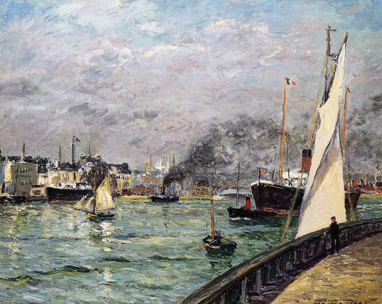 Der Hafen von Le Havre, Normandie, 1905 von Maxime Emile Louis Maufra